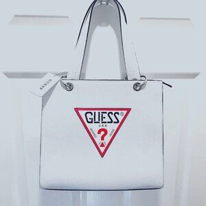GUESS Varsity Pop Logo Tote